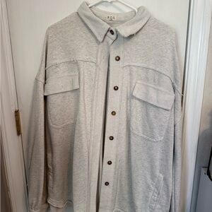POL Light Gray Shirt Jacket